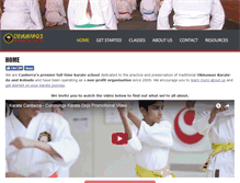 Tablet Screenshot of karatecanberra.com.au